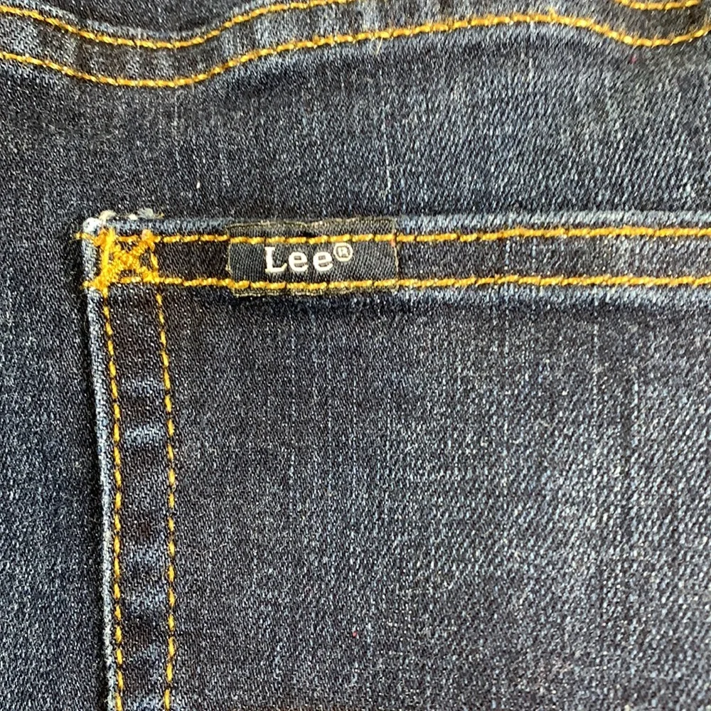 Lee Plus Denim Jeans Pants Blue Straight Leg Mid Rise Flex Motion 22W Me… - Picture 9 of 14